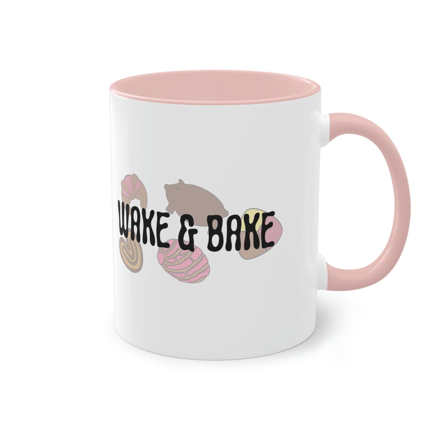 Wake & Bake Pan Dulce Two-Tone Coffee Mug, 11oz