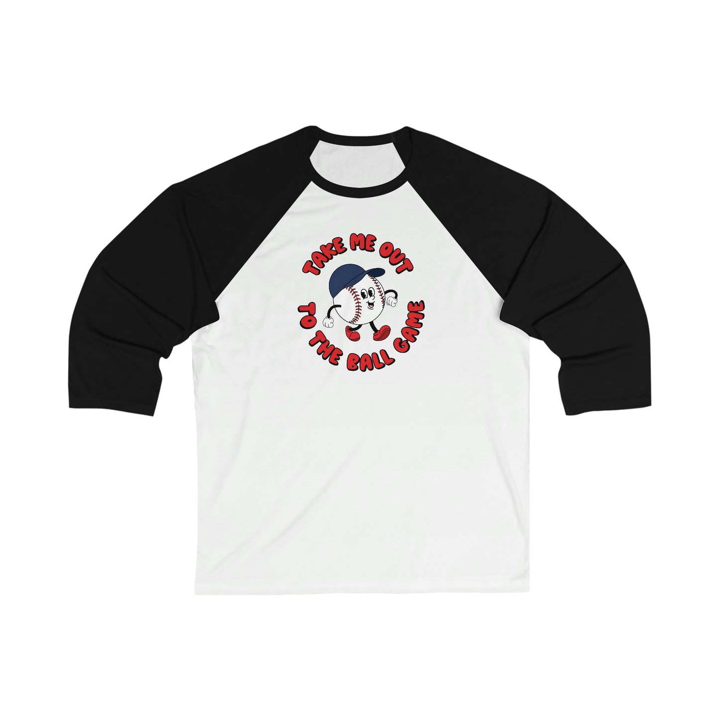 Retro Inspired Ball Game Baseball Unisex Ringer Tee