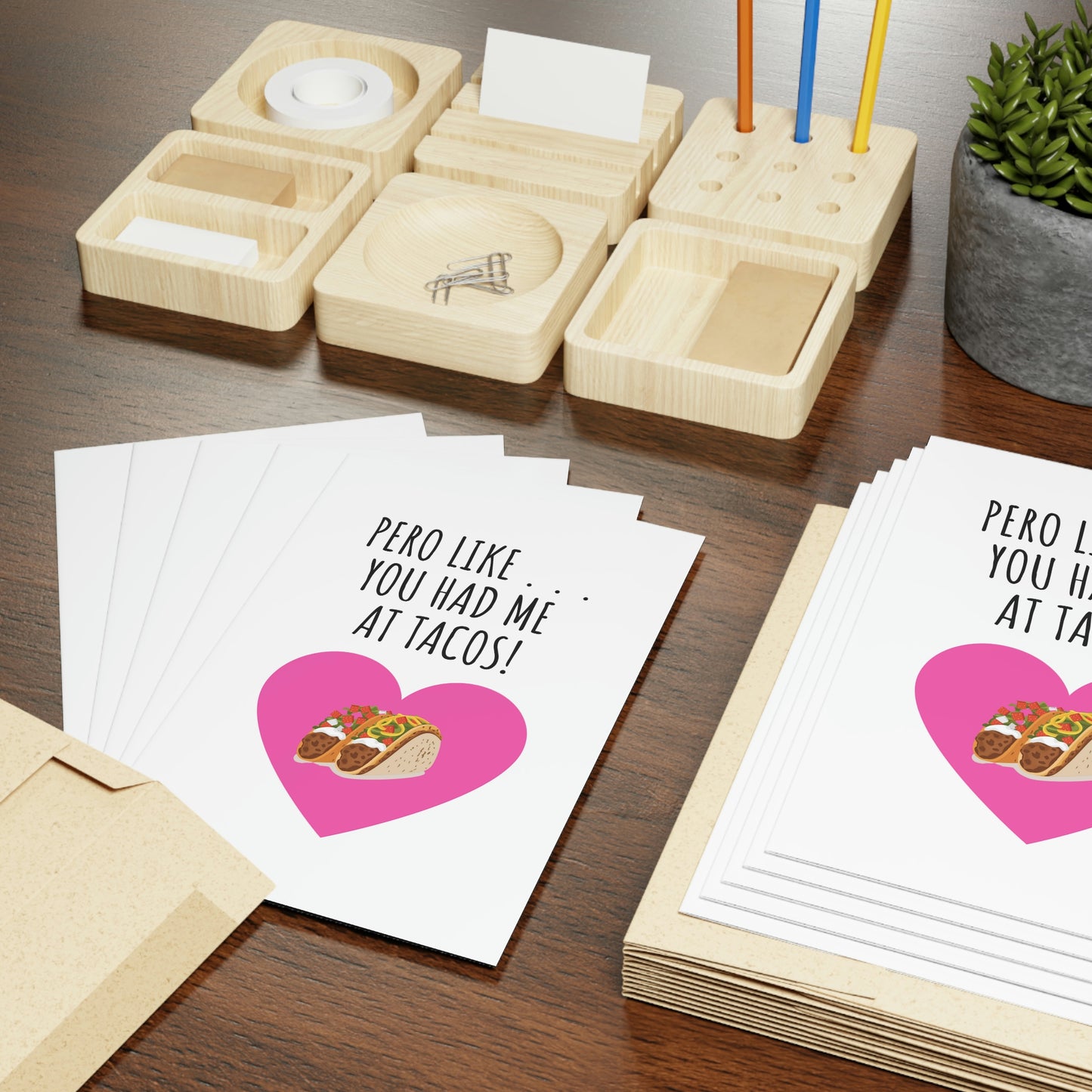 You Had Me At Tacos Valentines Day Greeting Card