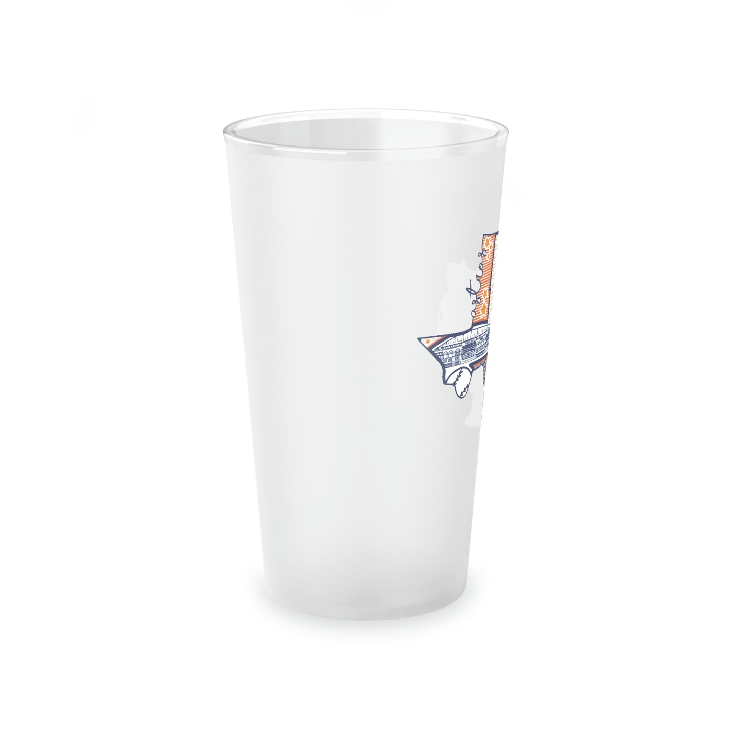 Houston Astros World Series Champions Baseball | Frosted Pint Glass, 16oz