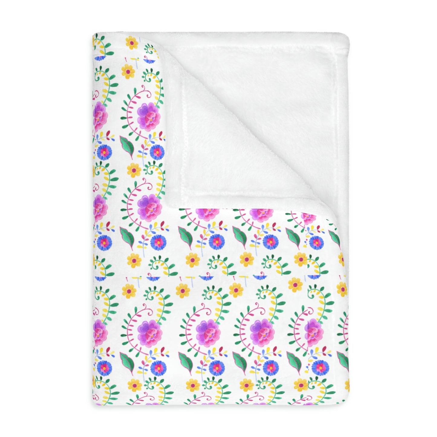 Floral | Velveteen Plush Blanket
