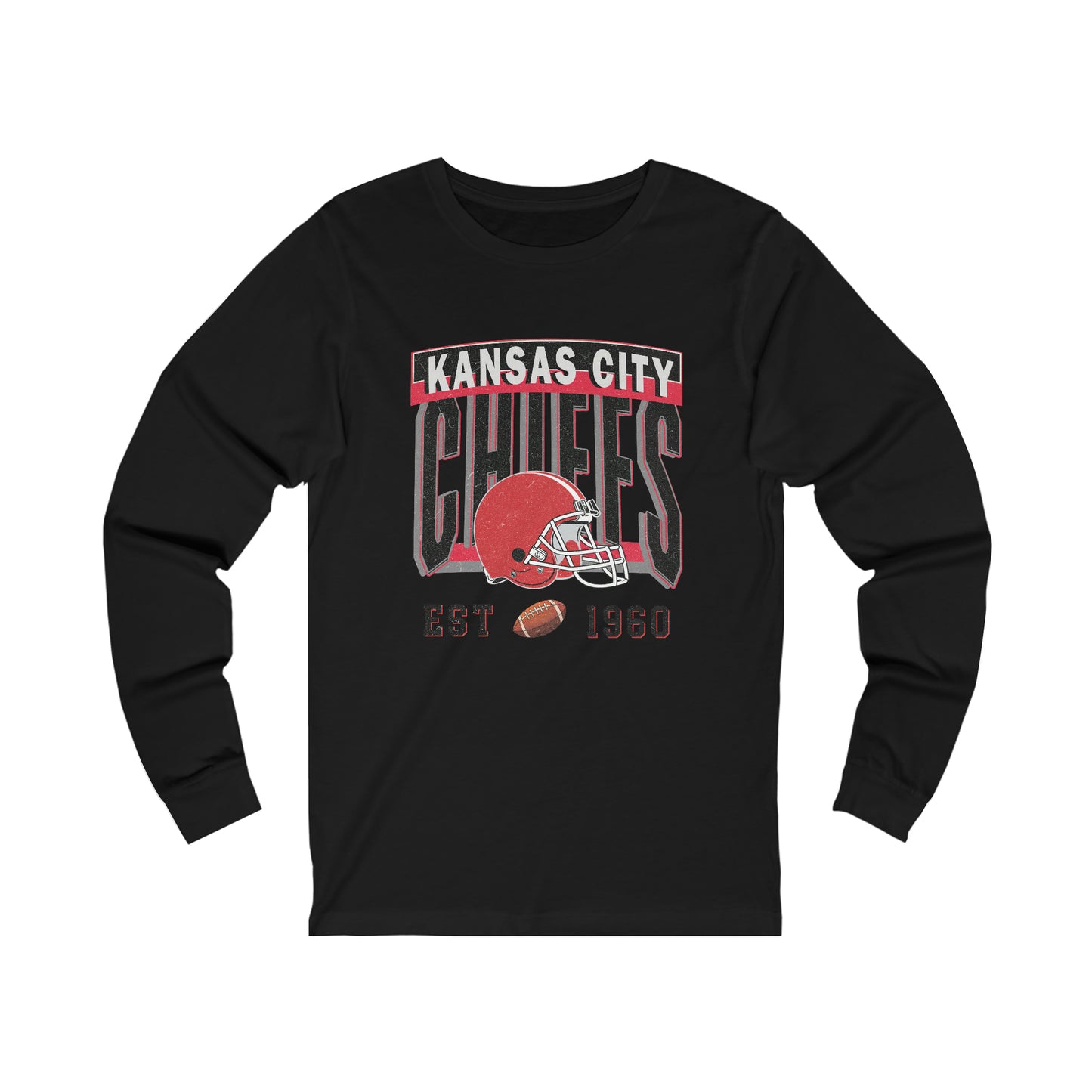 Kansas Football Unisex Jersey Long Sleeve Tee