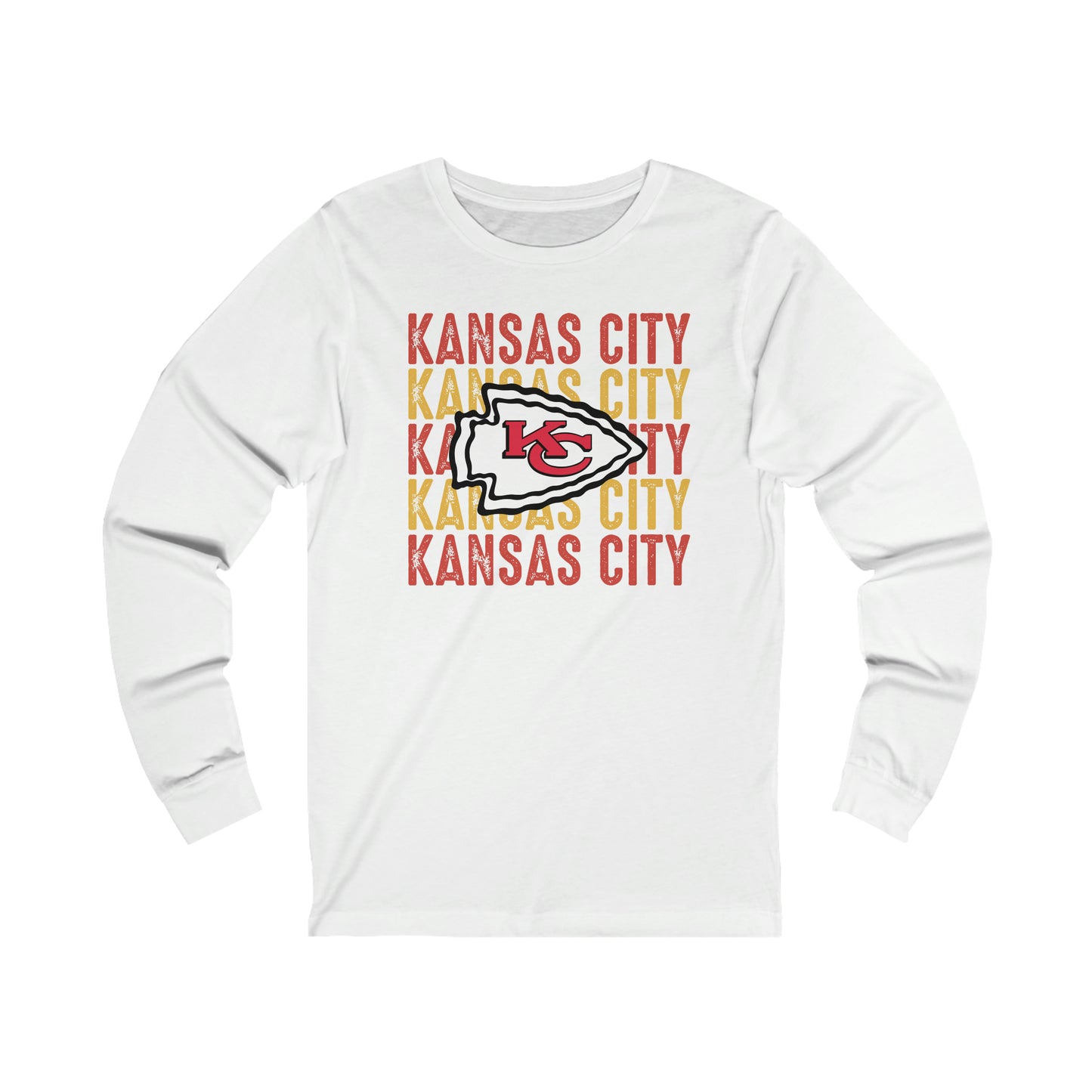 Kansas Football Unisex Jersey Long Sleeve Tee