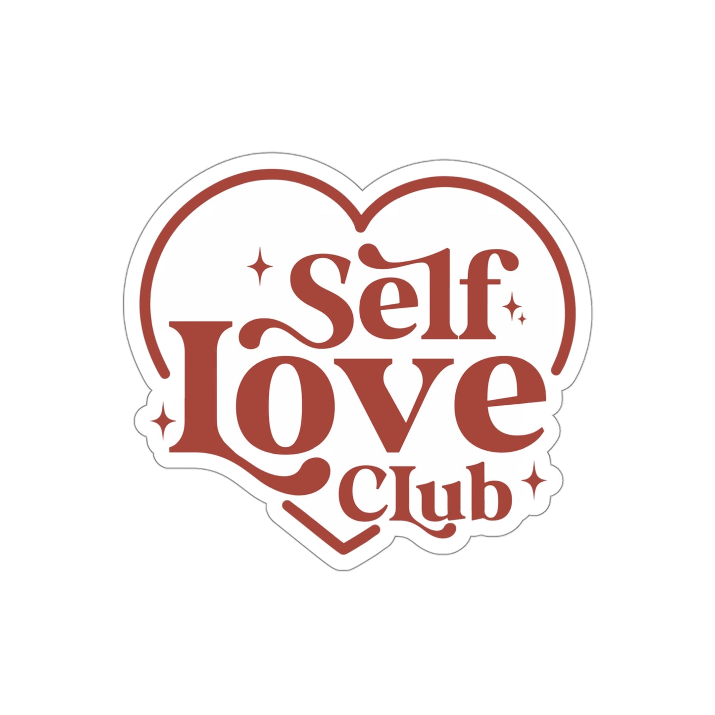 Self Love Club | Die-Cut Vinyl Stickers