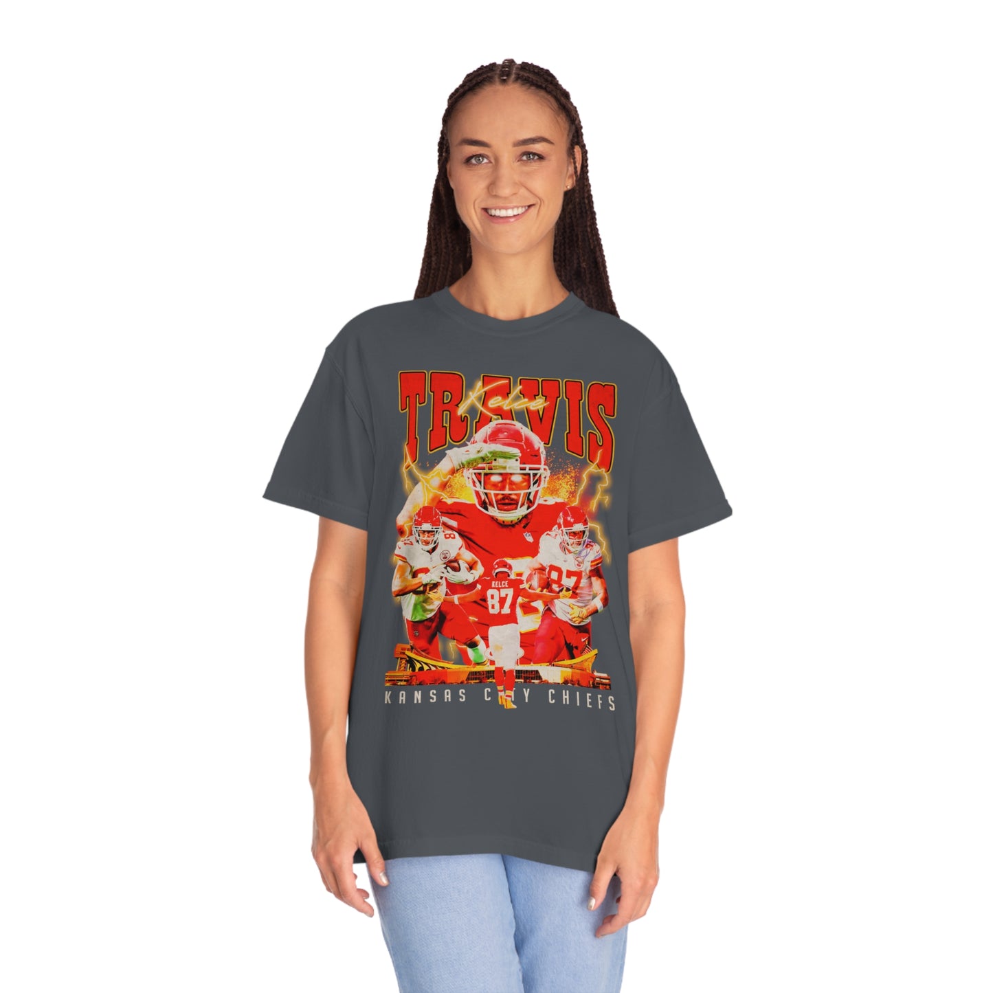 Kelce Kansas Football Unisex Garment-Dyed T-shirt