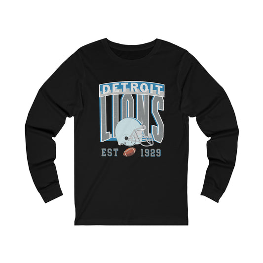 Detroit Football Unisex Jersey Long Sleeve Tee