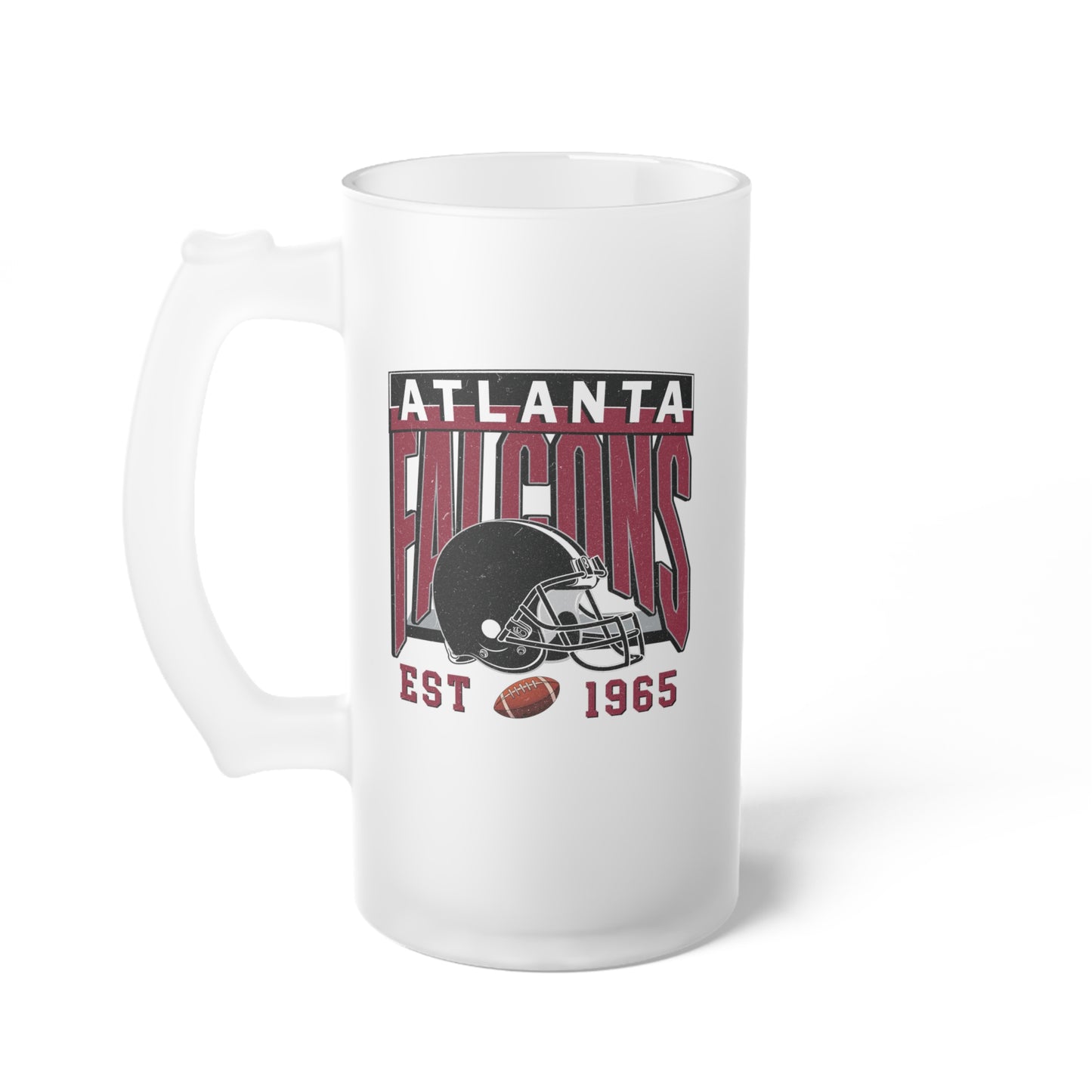 Atlanta Football Frosted Glass Beer Mug