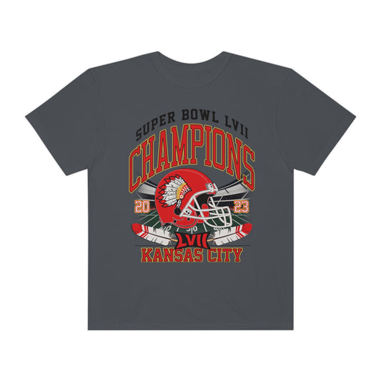 Kansas City Super Bowl Champions Football Unisex Garment-Dyed T-shirt