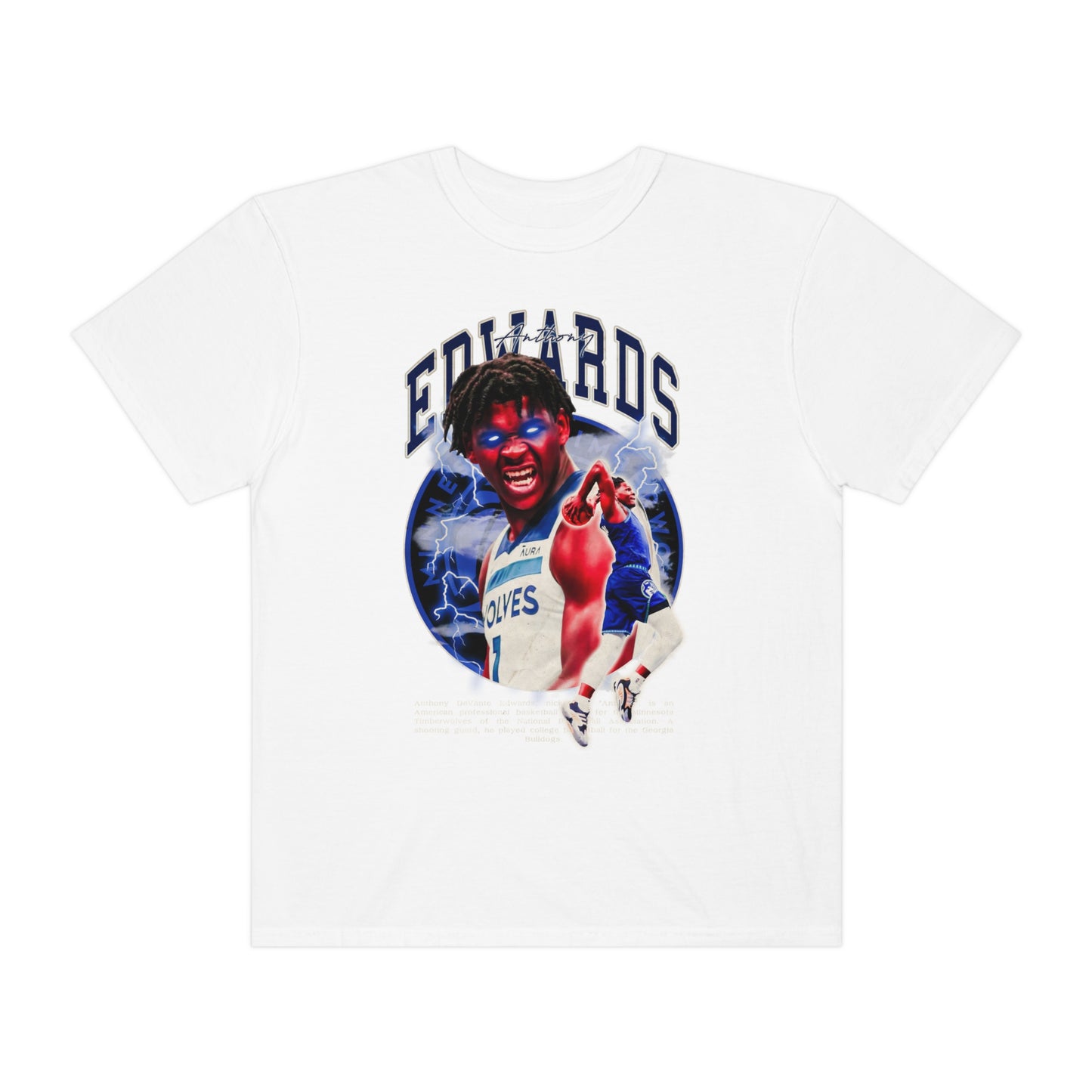 Edwards Timberwolves Basketball Unisex Garment-Dyed T-shirt