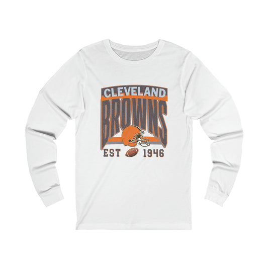 Cleveland Football Unisex Jersey Long Sleeve Tee