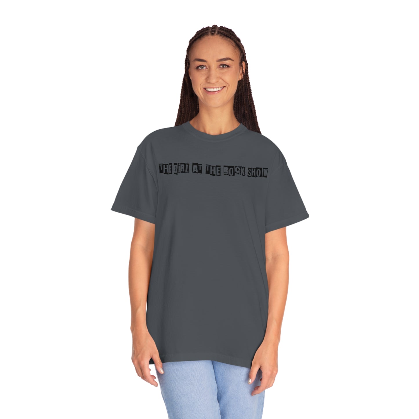 The Girl @ the rock show V2 Unisex Garment-Dyed T-shirt
