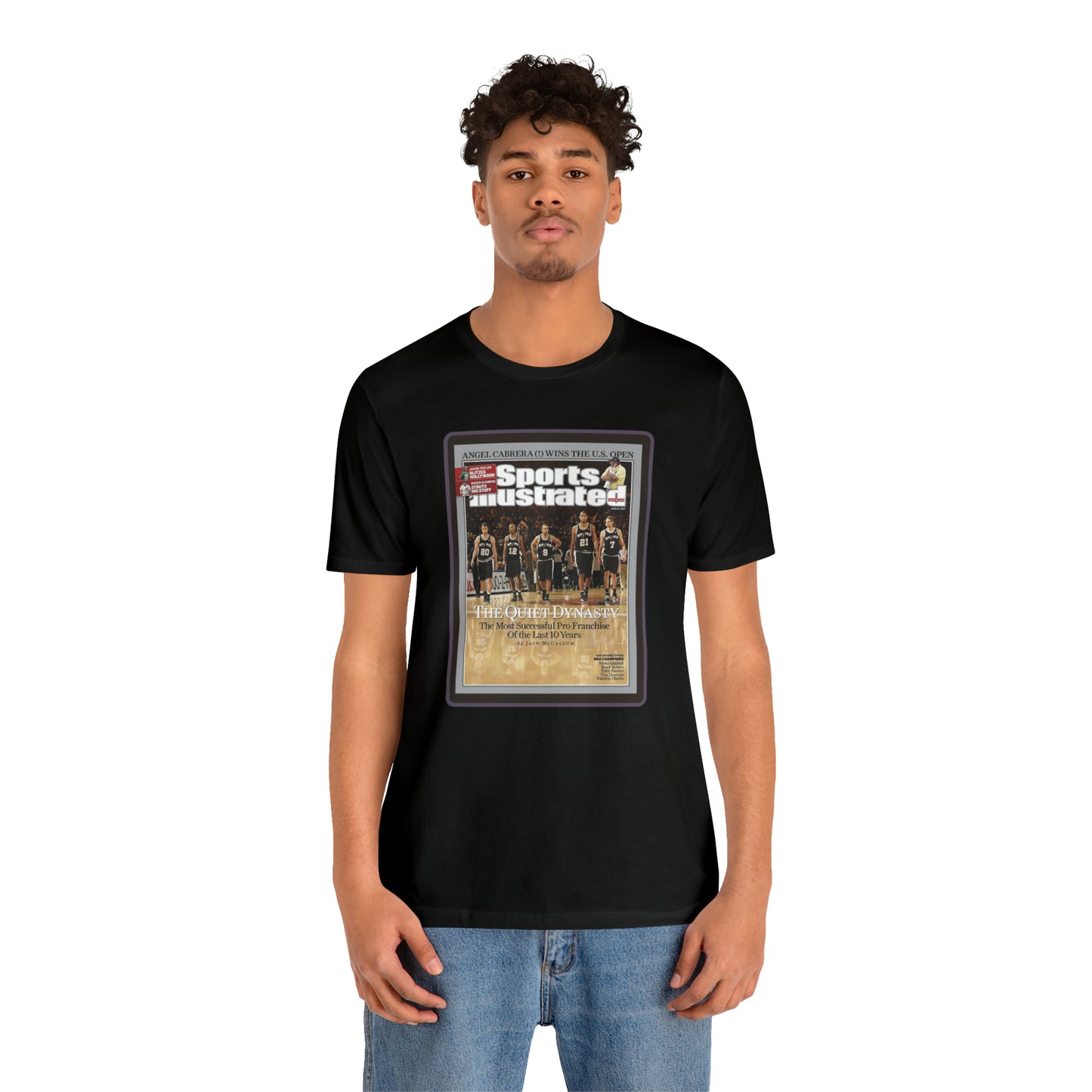 90s Throwback Spurs Basketball Sports Illustrated Unisex Jersey Short Sleeve Tee
