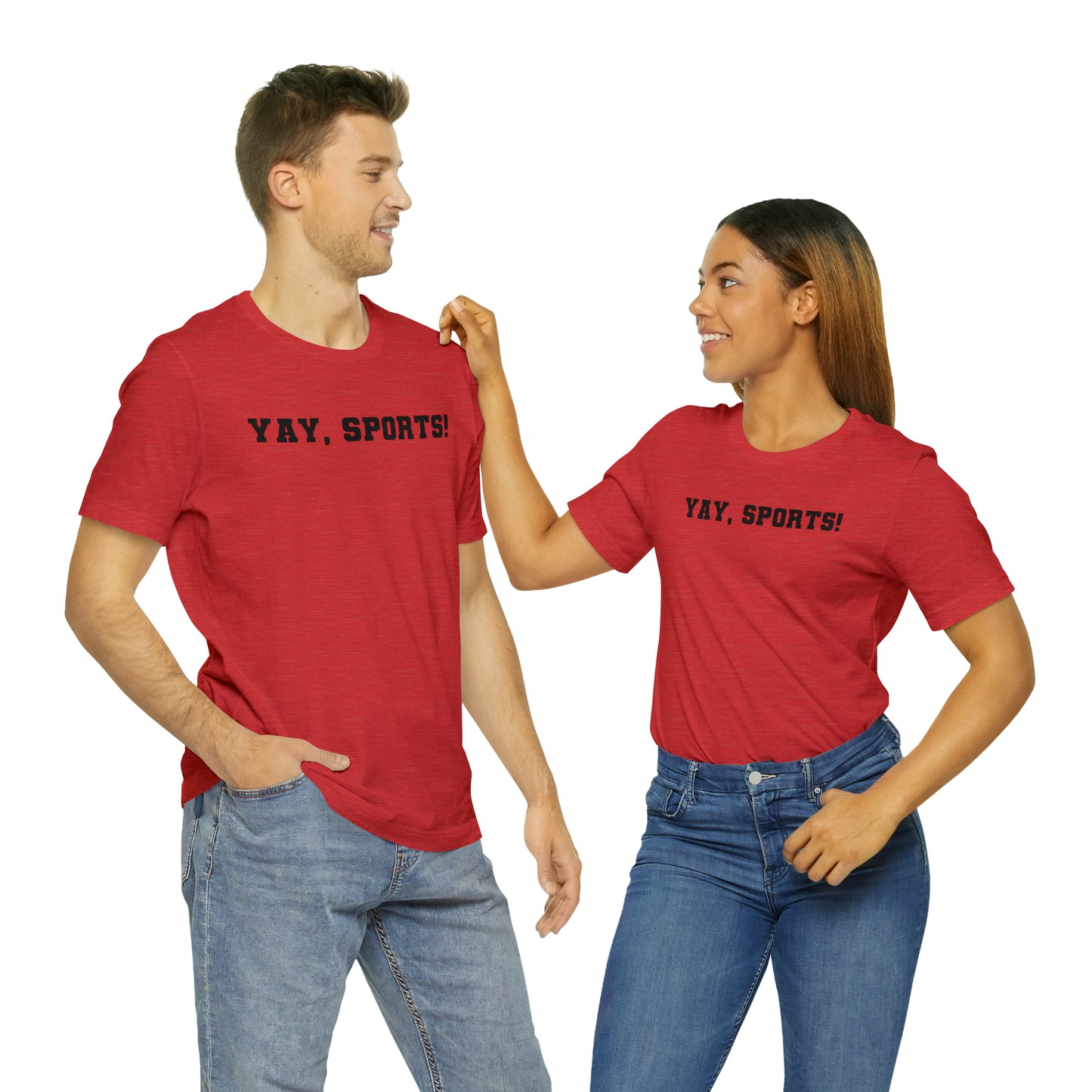 Yay, Sports!  Unisex Jersey Short Sleeve Tee