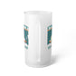 Miami Football Frosted Glass Beer Mug
