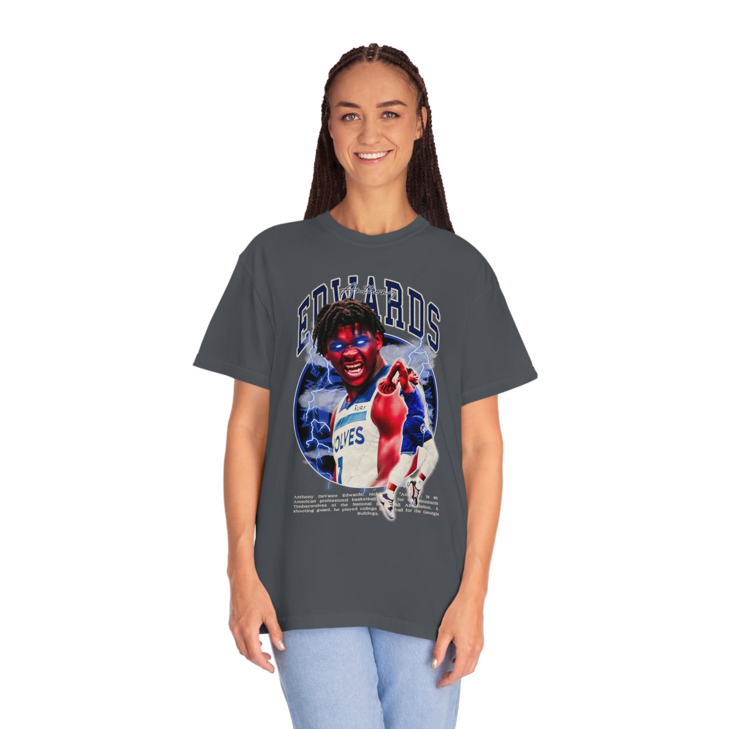 Edwards Timberwolves Basketball Unisex Garment-Dyed T-shirt