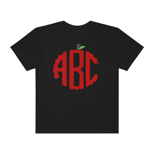 ABC Apple Teacher Unisex Garment-Dyed T-shirt