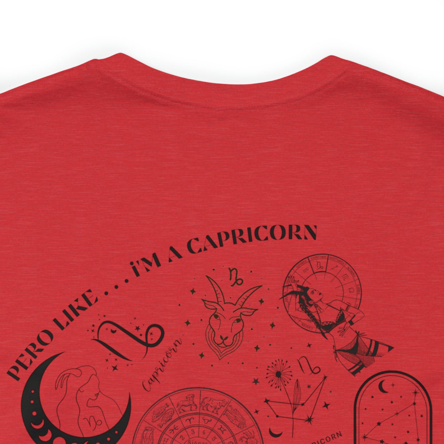 Zodiac Capricorn - Astrology Unisex Jersey Short Sleeve Tee Front/Back Print