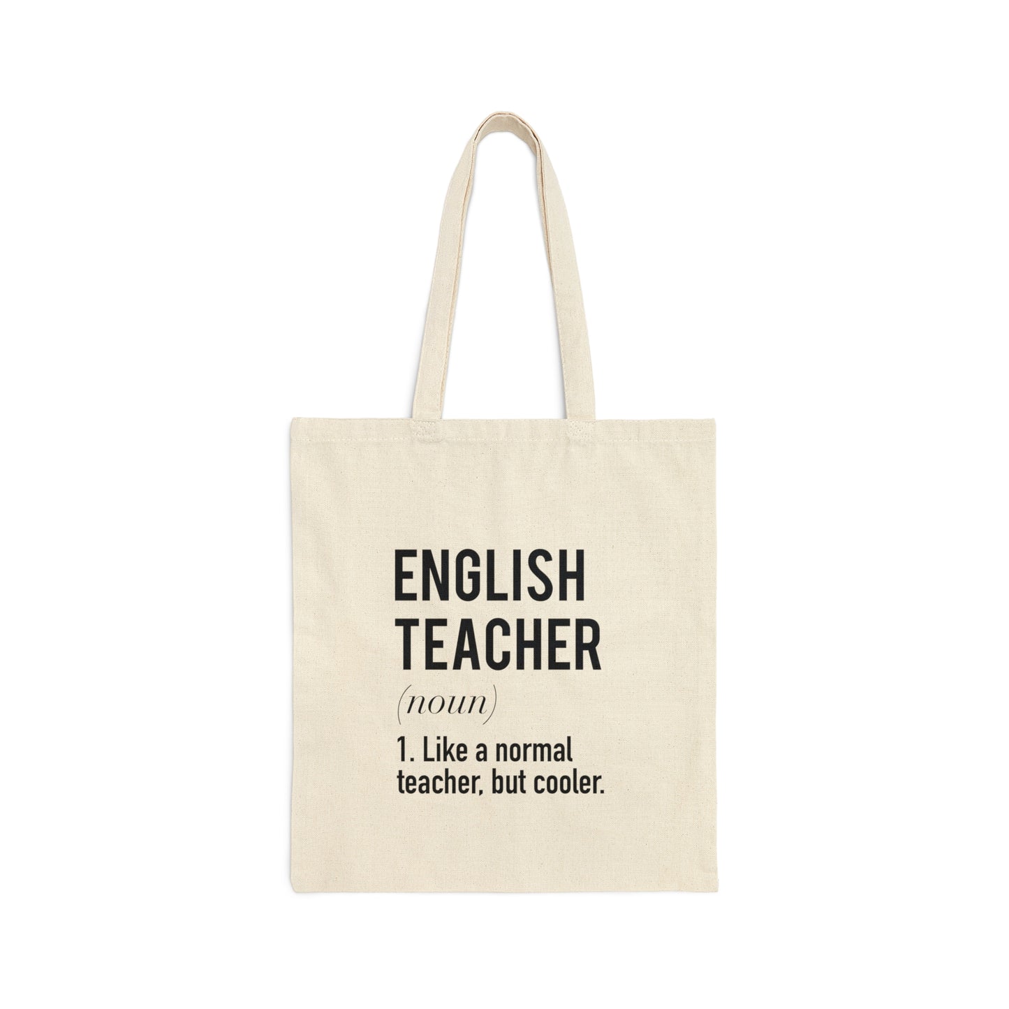 English Teacher Canvas Tote Bag