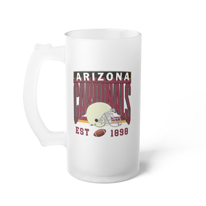 Arizona Football Frosted Glass Beer Mug