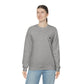 Melting Smiley Tired Moms Club Unisex DryBlend® Crewneck Sweatshirt Front/Back Print