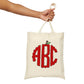 ABC Apple Teacher Canvas Tote Bag