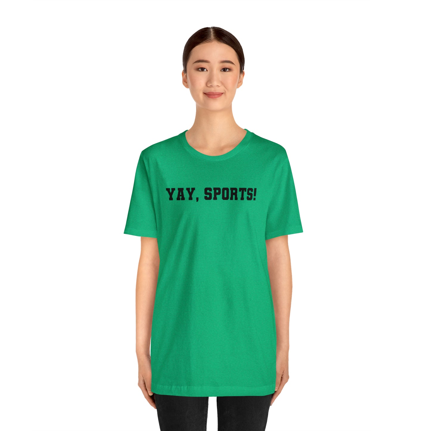 Yay, Sports!  Unisex Jersey Short Sleeve Tee