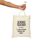 Science Teacher Canvas Tote Bag