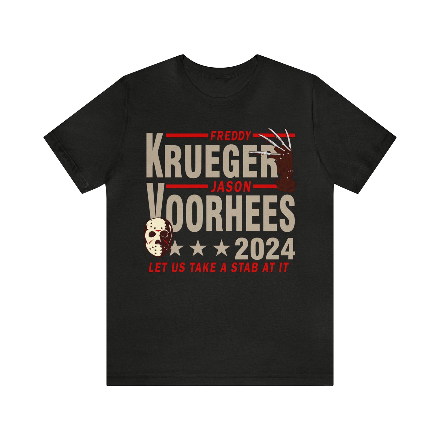 Freddy Krueger Jason Voorhees 2024   | Unisex Jersey Short Sleeve Tee