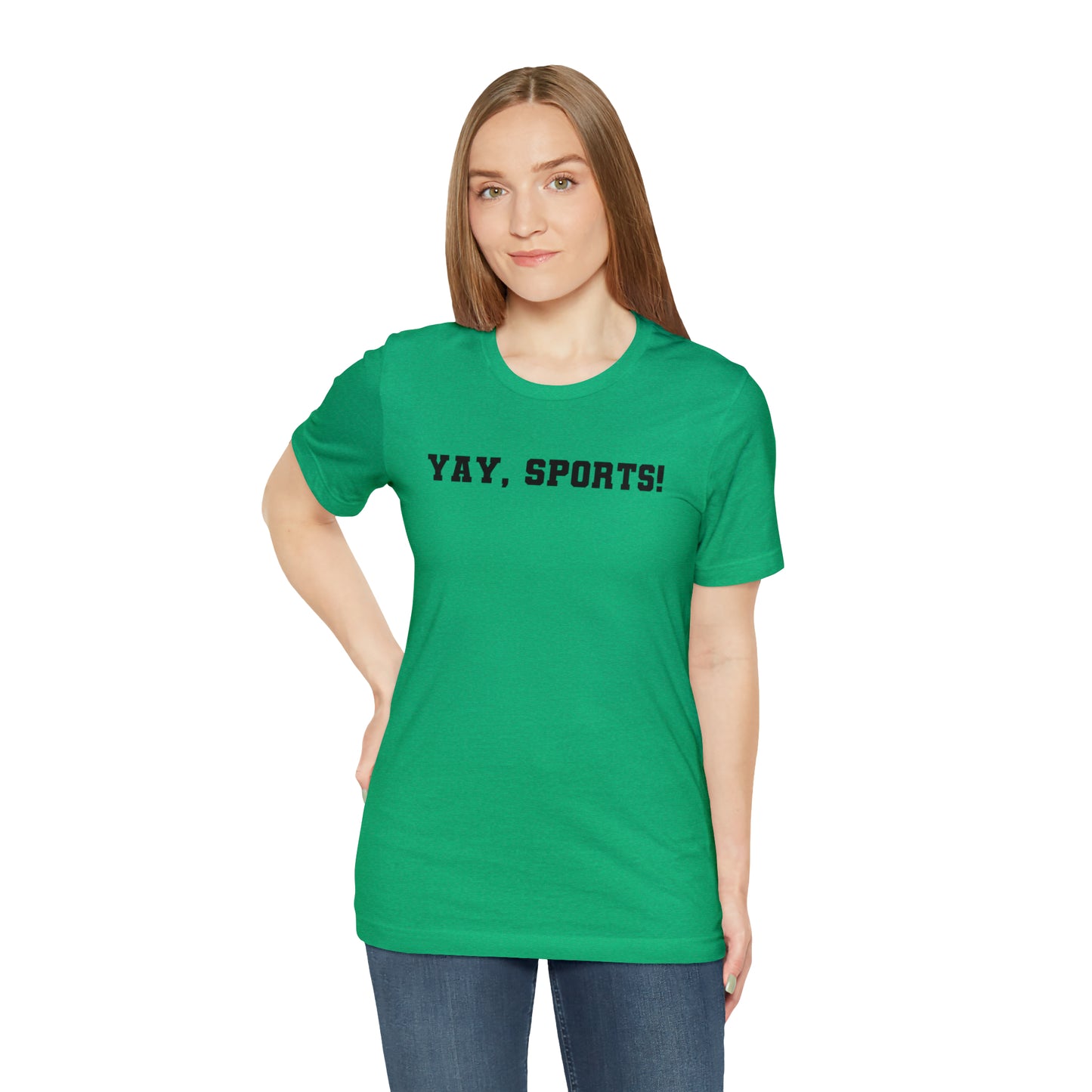 Yay, Sports!  Unisex Jersey Short Sleeve Tee