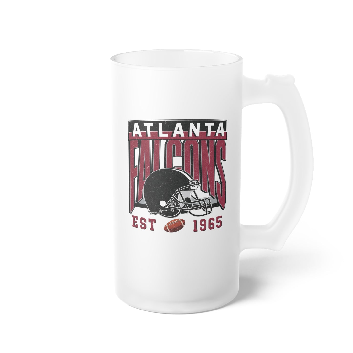 Atlanta Football Frosted Glass Beer Mug