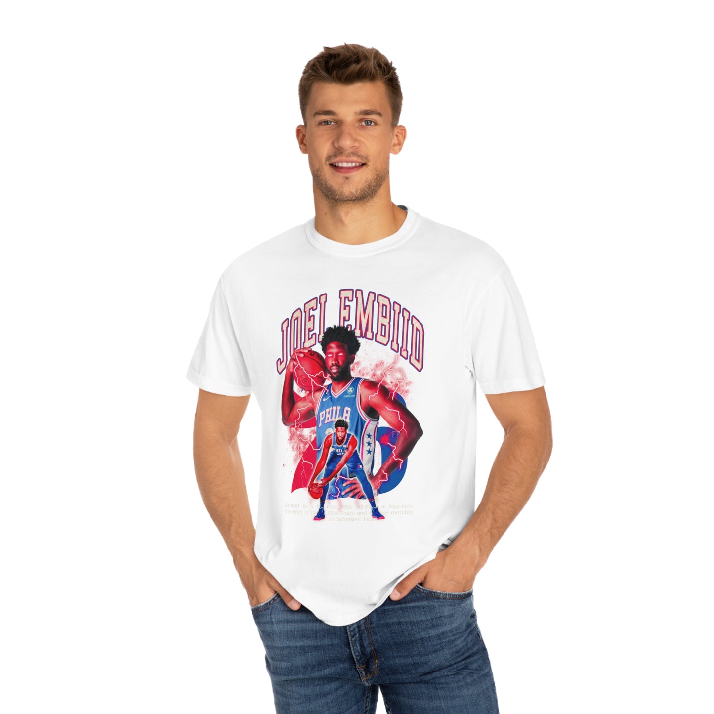 Joel Embiid Basketball Unisex Garment-Dyed T-shirt