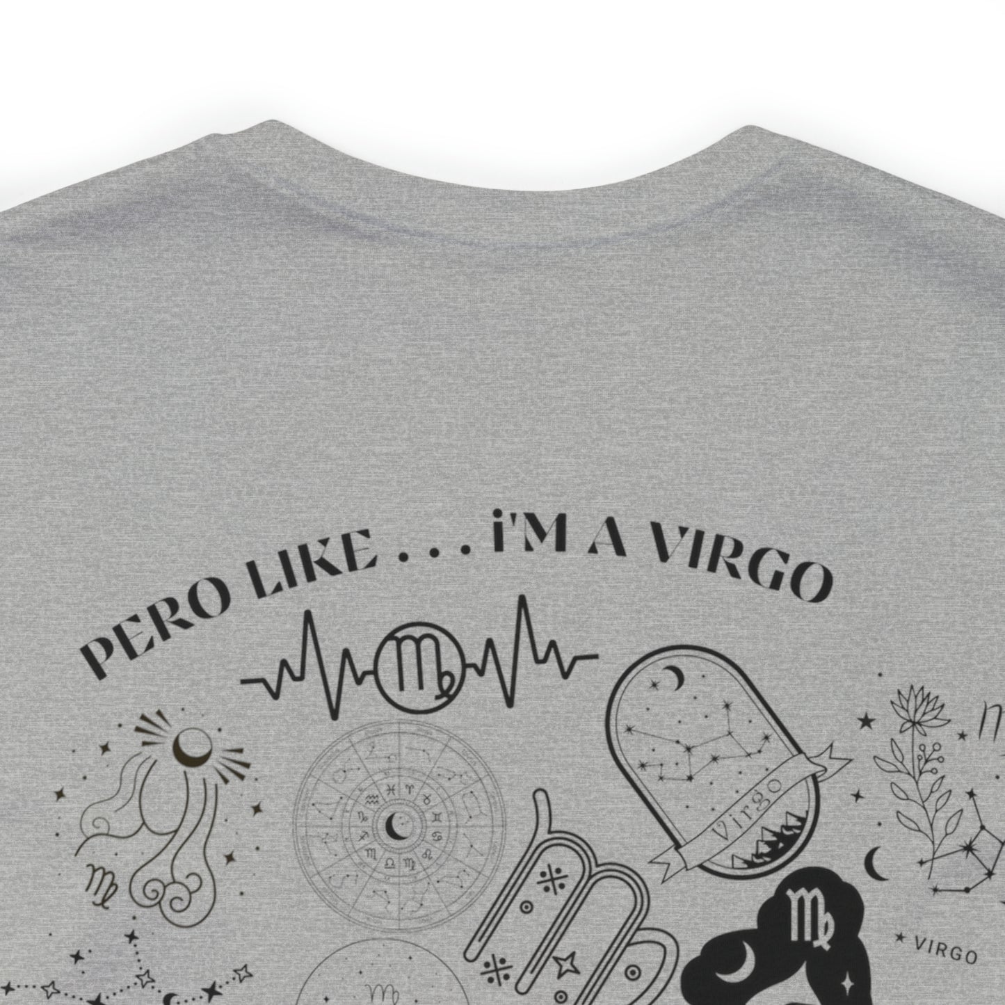 Zodiac Virgo - Astrology Unisex Jersey Short Sleeve Tee Front/Back Print