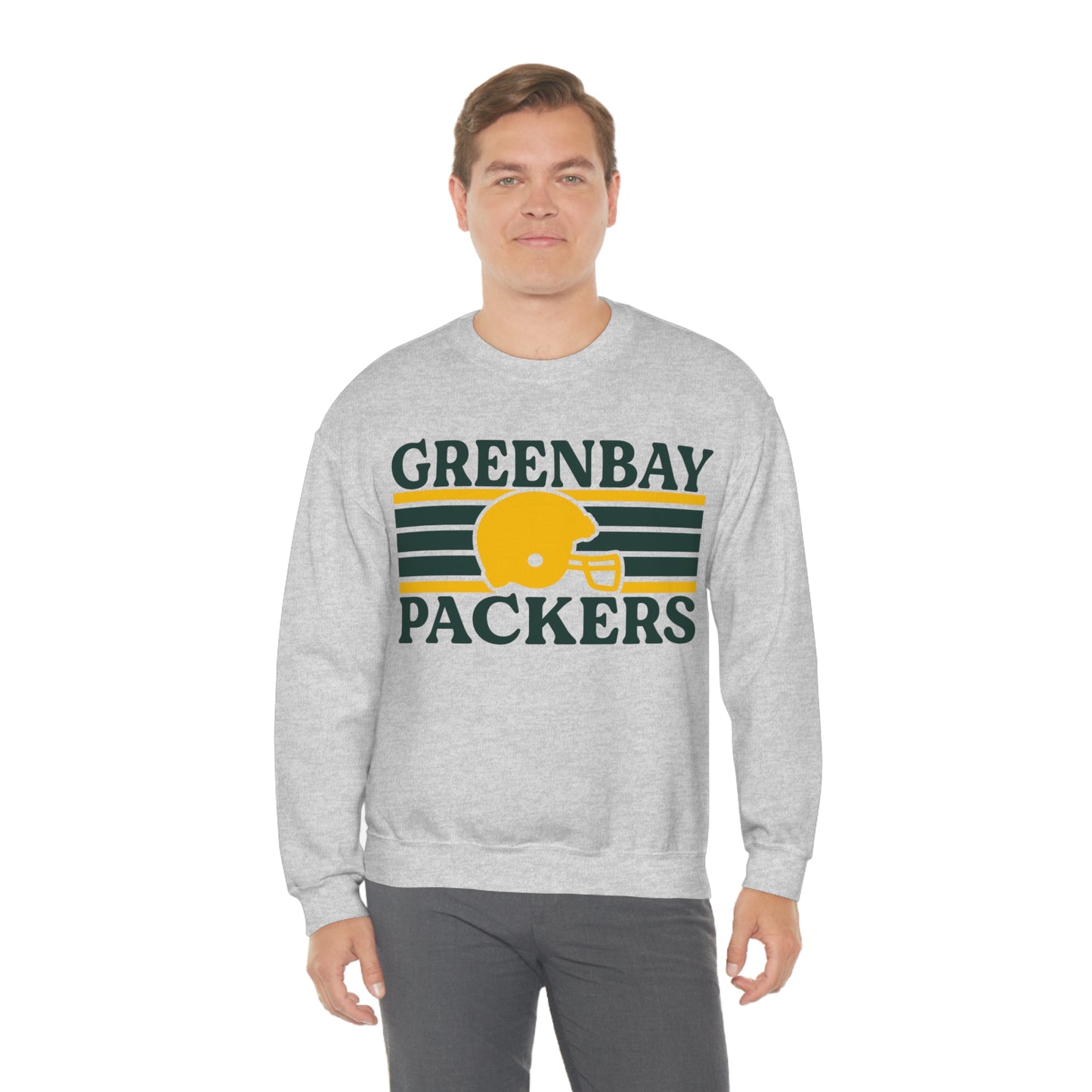 Retro Style Green Bay Football  Unisex Heavy Blend Crewneck Sweatshirt