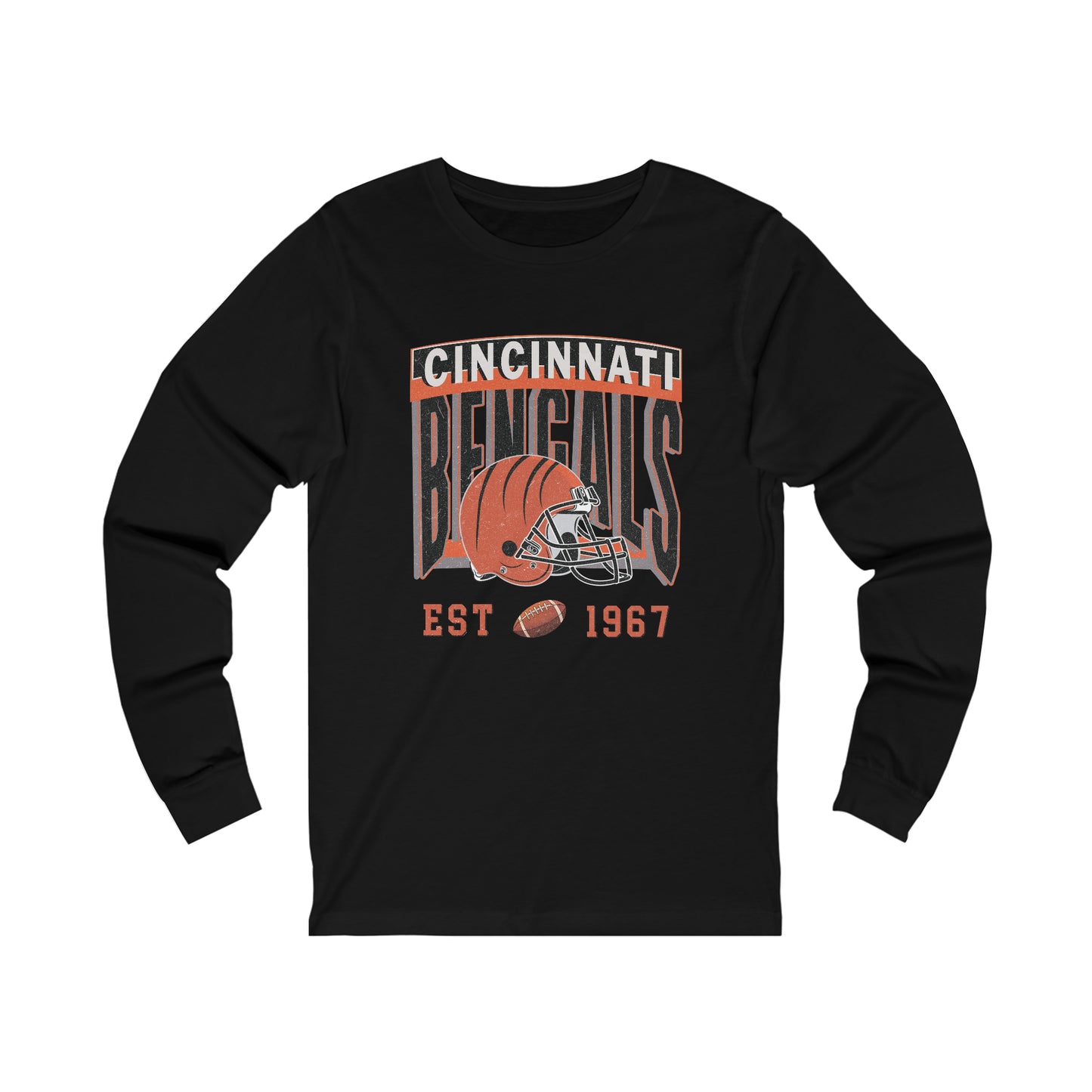 Cincinnati  Football Unisex Jersey Long Sleeve Tee