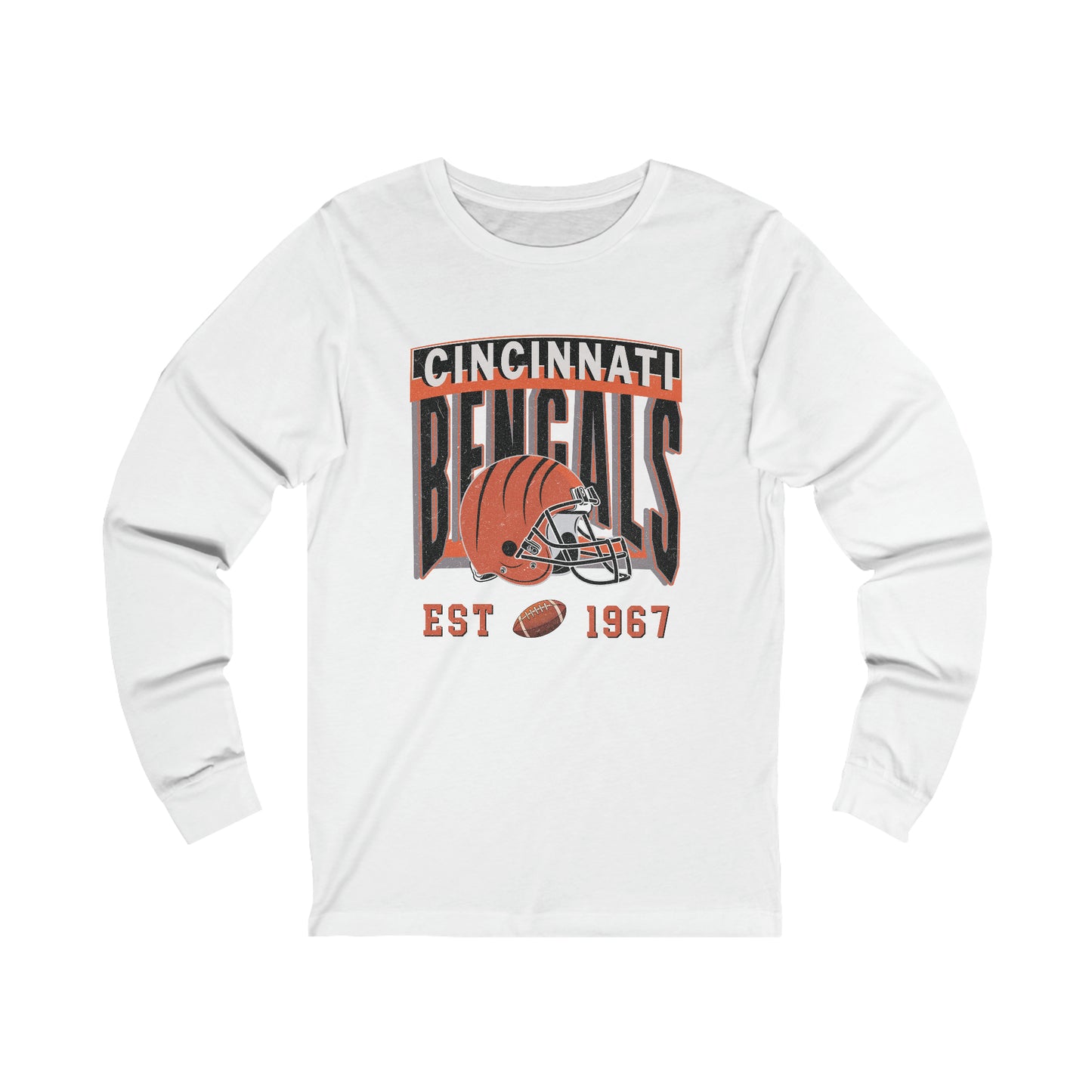 Cincinnati  Football Unisex Jersey Long Sleeve Tee