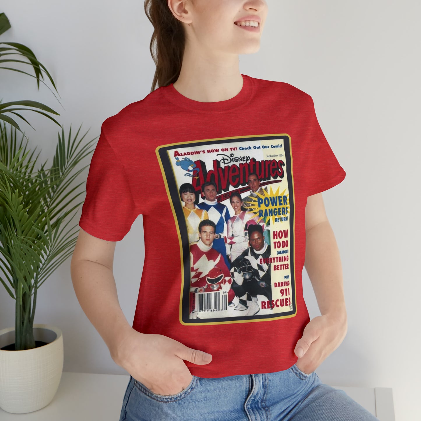 90s Throwback Power Rangers Unisex Jersey Short Sleeve Tee