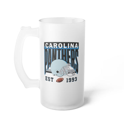Carolina Football Frosted Glass Beer Mug