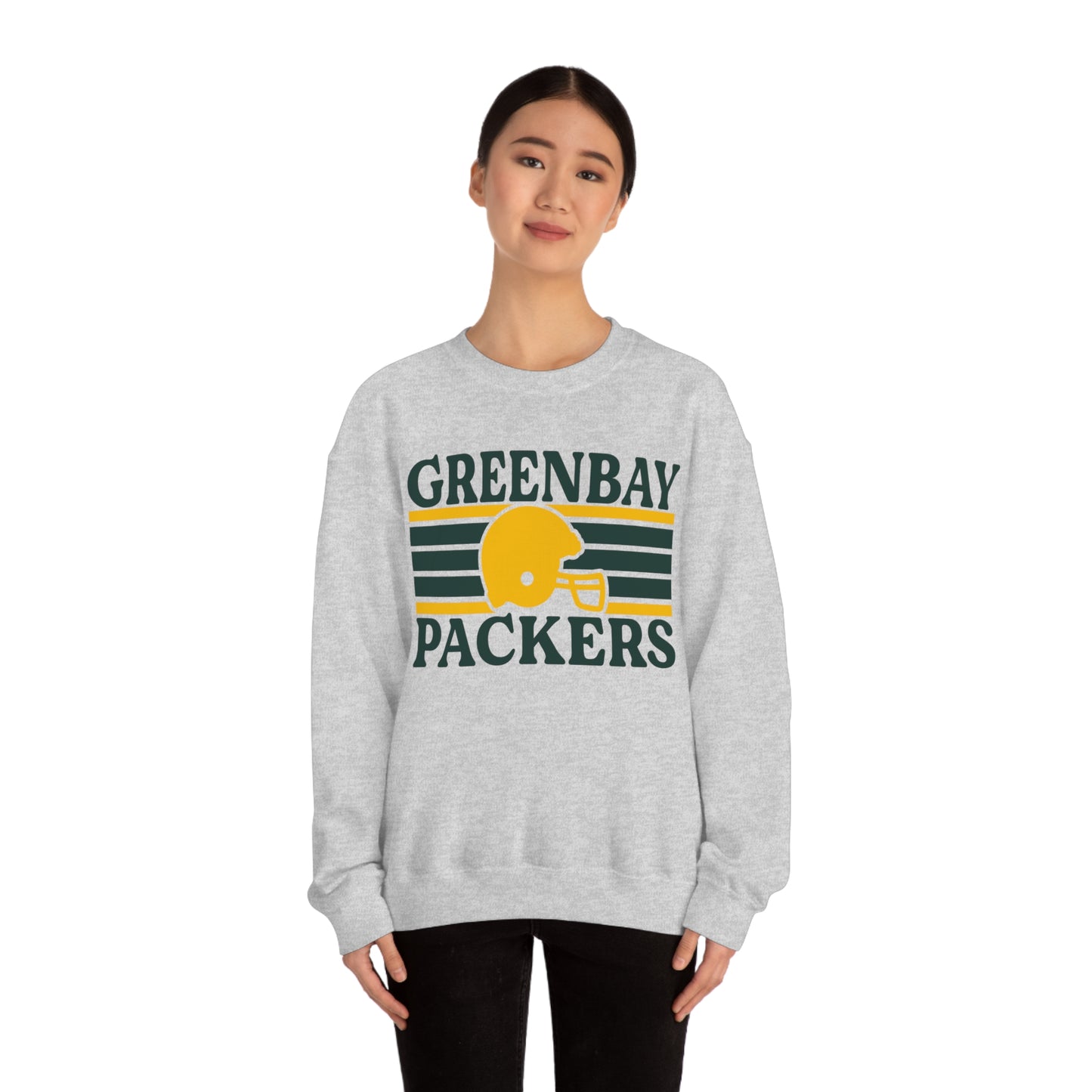 Retro Style Green Bay Football  Unisex Heavy Blend Crewneck Sweatshirt