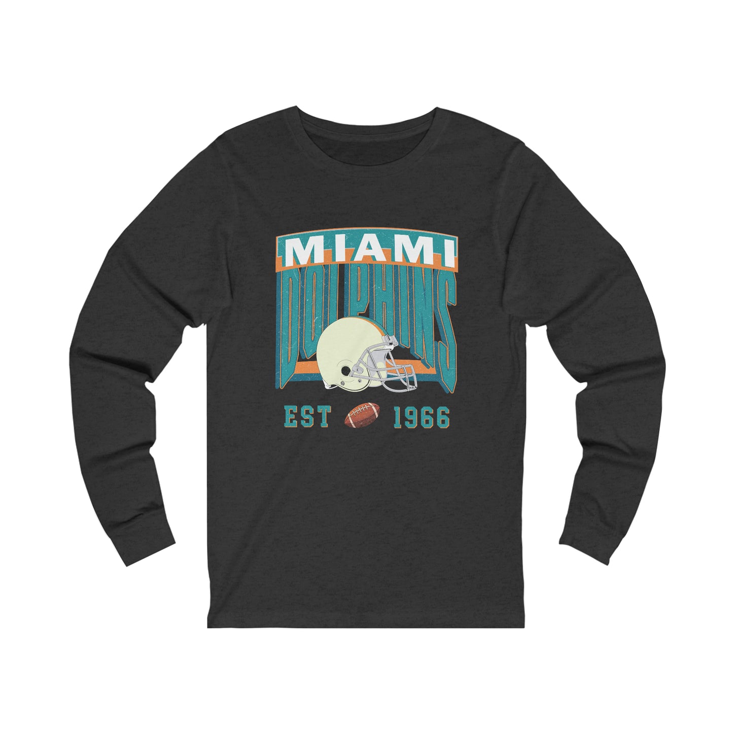 Miami Dolphins Football Unisex Jersey Long Sleeve Tee