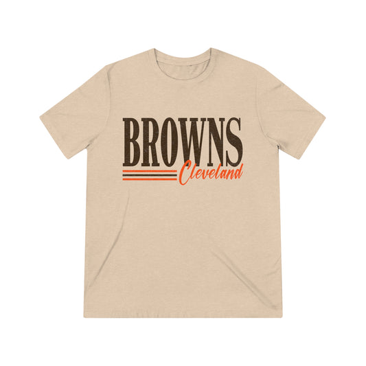 Cleveland Football Unisex Triblend Tee