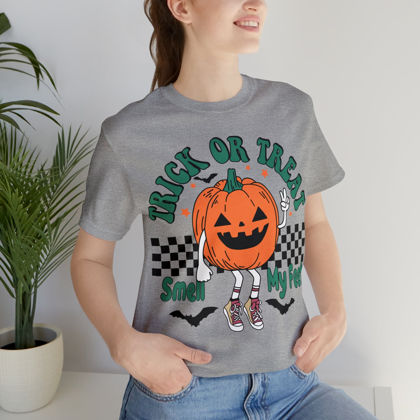 Trick or Treat Smell My Feet | Unisex Jersey Short Sleeve Tee
