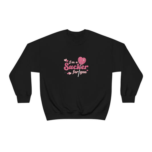 Sucker For You Valentines Day Unisex Heavy Blend Crewneck Sweatshirt