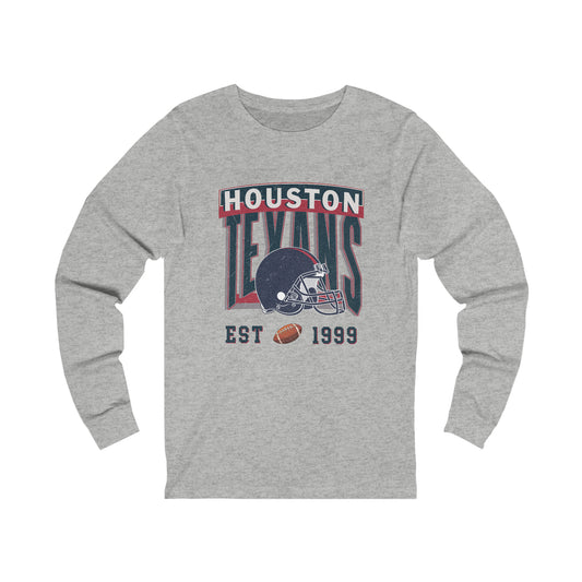 Houston  Football Unisex Jersey Long Sleeve Tee