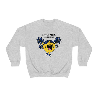 Little Miss Dallas Cowboys  Unisex Heavy Blend Crewneck Sweatshirt