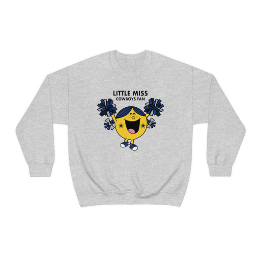 Little Miss Dallas Cowboys  Unisex Heavy Blend Crewneck Sweatshirt