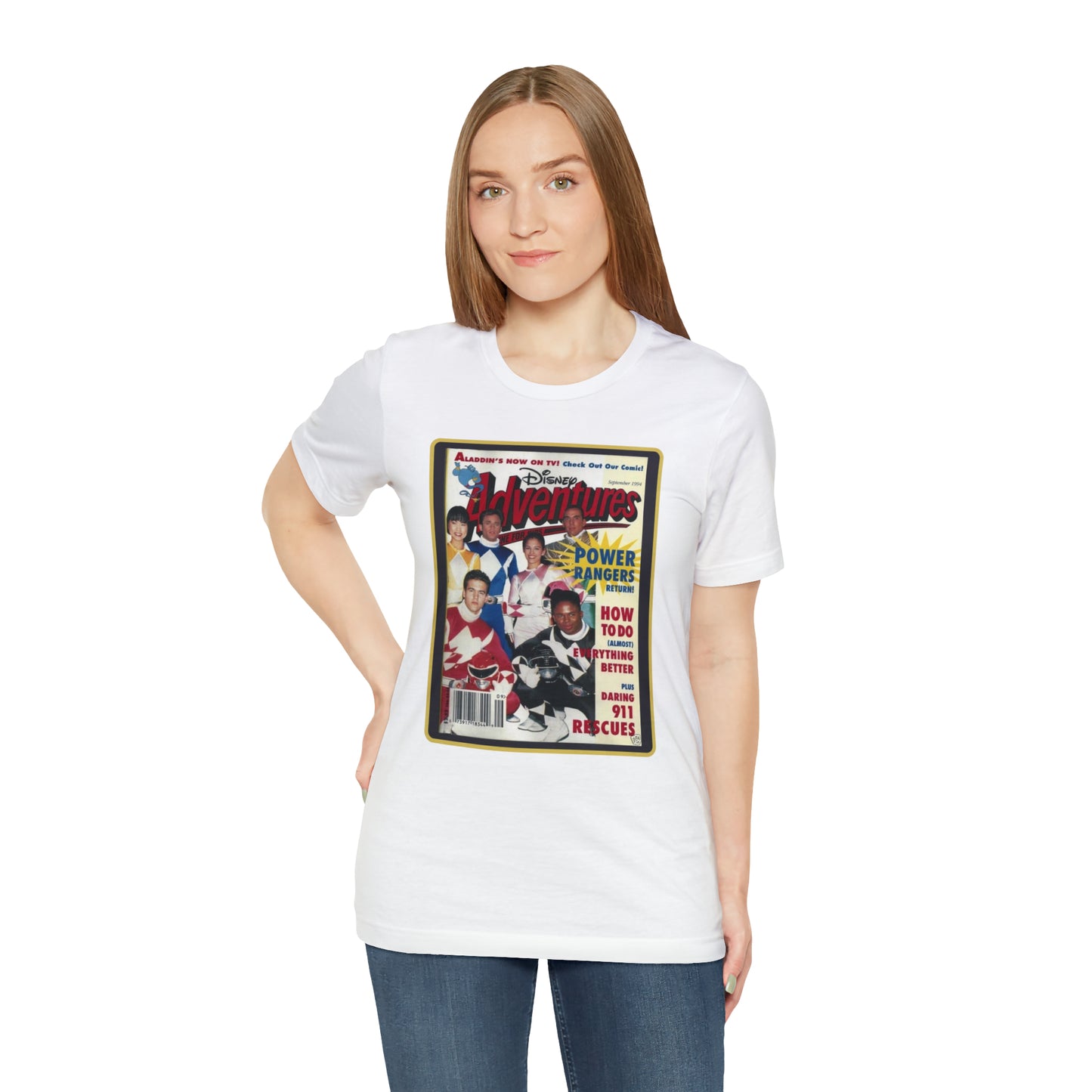 90s Throwback Power Rangers Unisex Jersey Short Sleeve Tee