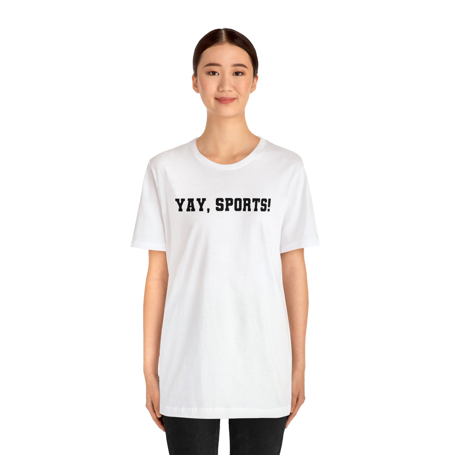 Yay, Sports!  Unisex Jersey Short Sleeve Tee