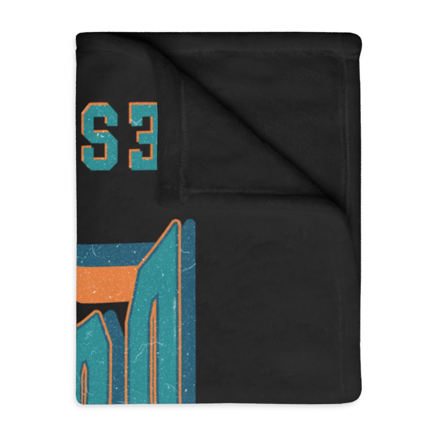 Miami Football Velveteen Minky Throw Blanket