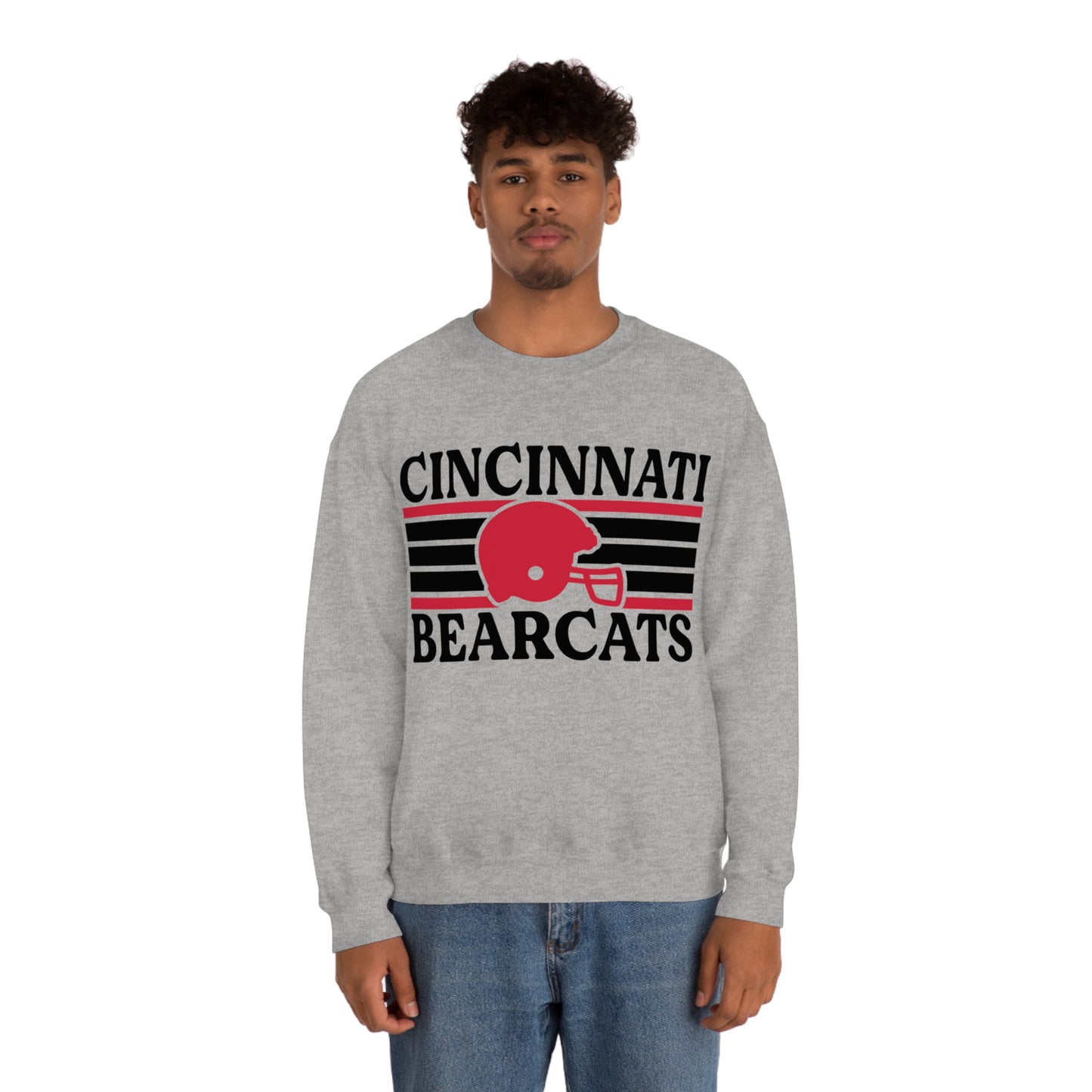 Retro Style Bearcats  Football  Unisex Heavy Blend Crewneck Sweatshirt