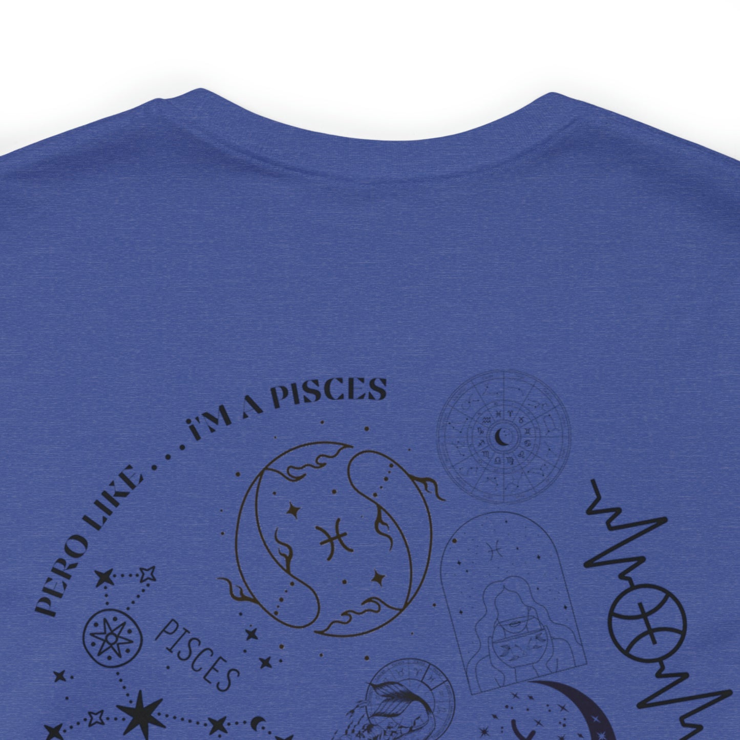 Zodiac Pisces - Astrology Unisex Jersey Short Sleeve Tee Front/Back Print